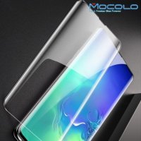 MOCOLO Изогнутое защитное 3D стекло для Samsung Galaxy S10 Plus - Прозрачное Жидкий Ультрафиолетовый Клей
