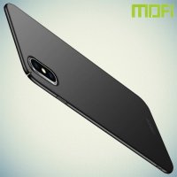 Mofi Slim Armor Матовый жесткий пластиковый чехол для iPhone XS Max - Черный