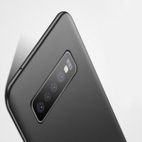 Матовый жесткий пластиковый чехол для Samsung Galaxy S10 Plus - Черный