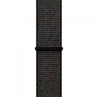Нейлоновый ремешок на липучке для Apple Watch 38-40mm 2/3/4 Series Черный