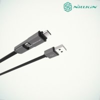 Nillkin Plus кабель 2 в 1 Micro USB и USB Type-C - Черный