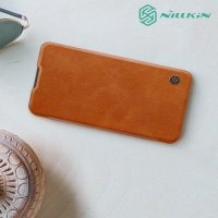 NILLKIN Qin чехол флип кейс для Huawei nova 5 - Коричневый