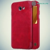 Nillkin Qin Series чехол книжка для Samsung Galaxy A7 2017 SM-A720F - Красный