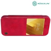 Nillkin Qin Series чехол книжка для Samsung Galaxy A7 2017 SM-A720F - Красный