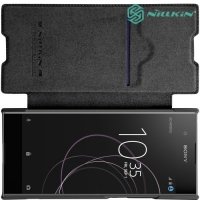 Nillkin Qin Series чехол книжка для Sony Xperia XA1 Plus - Черный