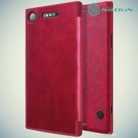 Nillkin Qin Series чехол книжка для Sony Xperia XZ1 - Красный