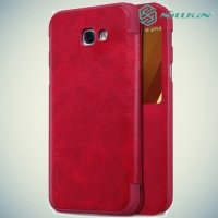 Nillkin Qin Series чехол книжка для Samsung Galaxy A3 2017 SM-A320F - Красный