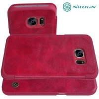 Nillkin Qin Series чехол книжка для Samsung Galaxy S7 - Красный