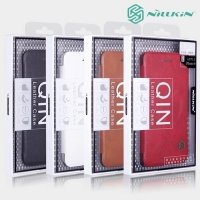 Nillkin Qin Series чехол книжка для Sony Xperia Z5 Compact - Коричневый