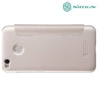 Nillkin с окном чехол книжка для Xiaomi Redmi 4X - Sparkle Case Золотой