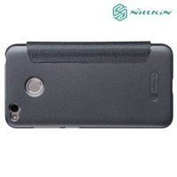 Nillkin с окном чехол книжка для Xiaomi Redmi 4X - Sparkle Case Серый