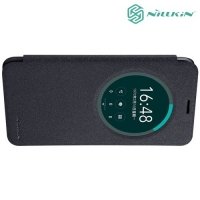 Nillkin с умным окном чехол книжка для Asus Zenfone 2 Laser ZE550KL - Sparkle Case Серый