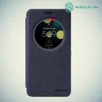 Nillkin с умным окном чехол книжка для Asus ZenFone 3 Laser ZC551KL  - Sparkle Case Серый