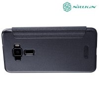 Nillkin с умным окном чехол книжка для Asus Zenfone 3 ZE552KL - Sparkle Case Серый