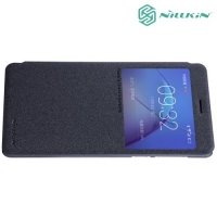 Nillkin с умным окном чехол книжка для Huawei Honor 6x - Sparkle Case Серый