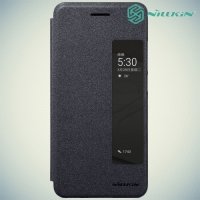 Nillkin с умным окном чехол книжка для Huawei P10 - Sparkle Case Серый