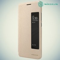 Nillkin с умным окном чехол книжка для Huawei P10 - Sparkle Case Золотой