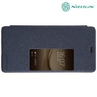 Nillkin с умным окном чехол книжка для Huawei P9 Plus - Sparkle Case Серый