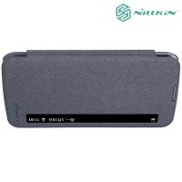 Nillkin с умным окном чехол книжка для LG K10 K410 K430DS - Sparkle Case Серый