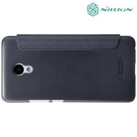 Nillkin с умным окном чехол книжка для Meizu M5 Note - Sparkle Case Серый