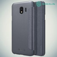 Nillkin Sparkle флип чехол книжка для Samsung Galaxy J4 2018 SM-J400F - Серый