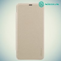 Nillkin Sparkle флип чехол книжка для Xiaomi Pocophone F1 - Золотой