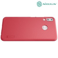 NILLKIN Super Frosted Shield Клип кейс накладка для Asus Zenfone Max Pro M2 ZB631KL - Красный