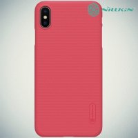 NILLKIN Super Frosted Shield Клип кейс накладка для iPhone Xs Max - Красный