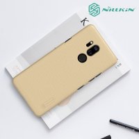 NILLKIN Super Frosted Shield Клип кейс накладка для LG G7 ThinQ - Золотой
