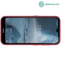 NILLKIN Super Frosted Shield Клип кейс накладка для Nokia 4.2 - Красный