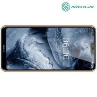 NILLKIN Super Frosted Shield Клип кейс накладка для Nokia 6.1 Plus / X6 2018 - Золотой