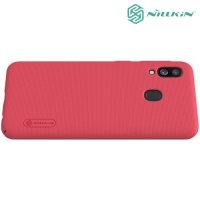 NILLKIN Super Frosted Shield Клип кейс накладка для Samsung Galaxy A40 - Красный