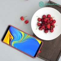 NILLKIN Super Frosted Shield Клип кейс накладка для Samsung Galaxy A9 2018 SM-A920F - Красный
