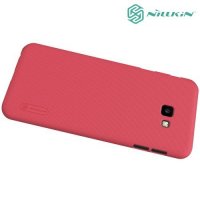 NILLKIN Super Frosted Shield Клип кейс накладка для Samsung Galaxy J4 Plus - Красный