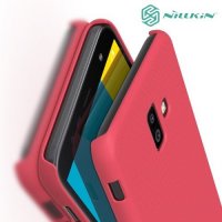 NILLKIN Super Frosted Shield Клип кейс накладка для Samsung Galaxy J6 Plus - Красный