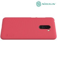 NILLKIN Super Frosted Shield Клип кейс накладка для Xiaomi Pocophone F1 - Красный
