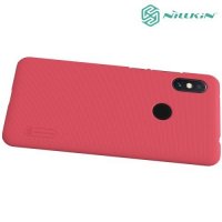 NILLKIN Super Frosted Shield Клип кейс накладка для Xiaomi Redmi Note 6 / Note 6 Pro - Красный