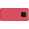 NILLKIN Super Frosted Shield Матовая Пластиковая Нескользящая Клип кейс накладка для OnePlus 7T - Красный