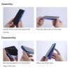 NILLKIN Super Frosted Shield Матовая Пластиковая Нескользящая Клип кейс накладка для Xiaomi Redmi Note 10 - Синий