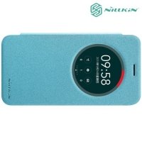 Nillkin ультра тонкий чехол книжка для Asus Zenfone 2 Laser ZE500KG ZE500KL - Sparkle Case Голубой