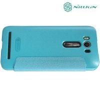 Nillkin ультра тонкий чехол книжка для Asus Zenfone 2 Laser ZE500KG ZE500KL - Sparkle Case Голубой