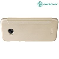 Nillkin ультра тонкий чехол книжка для Asus Zenfone 4 Selfie Pro ZD552KL - Sparkle Case Золотой