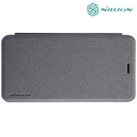 Nillkin ультра тонкий чехол книжка для Huawei Honor 6C Pro - Sparkle Case Серый