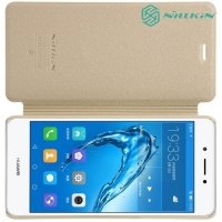 Nillkin ультра тонкий чехол книжка для Huawei Honor 6C - Sparkle Case Золотой