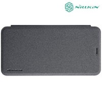 Nillkin ультра тонкий чехол книжка для Huawei Honor 7C Pro - Sparkle Case Серый