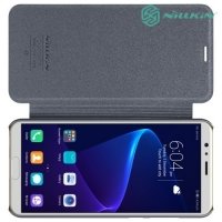 Nillkin ультра тонкий чехол книжка для Huawei Honor View 10 (V10) - Sparkle Case Серый