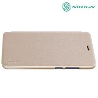 Nillkin ультра тонкий чехол книжка для Huawei P10 Lite - Sparkle Case Золотой