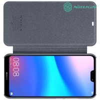 Nillkin ультра тонкий чехол книжка для Huawei P20 Lite - Sparkle Case Серый