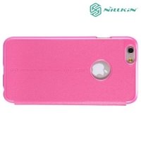 Nillkin ультра тонкий чехол книжка для iPhone 6S / 6 - Sparkle Case Розовый