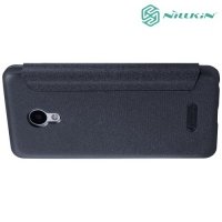 Nillkin ультра тонкий чехол книжка для Meizu m5 - Sparkle Case Серый